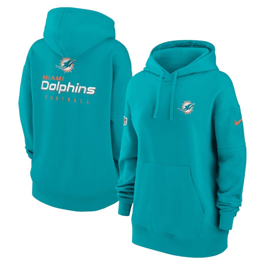 Women 2023 NFL Miami Dolphins green Sweatshirt style 1->miami dolphins->NFL Jersey